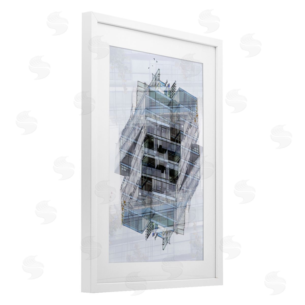 Robin Vandenabeele Overlapping Building Layers Canvas Wall Art Print