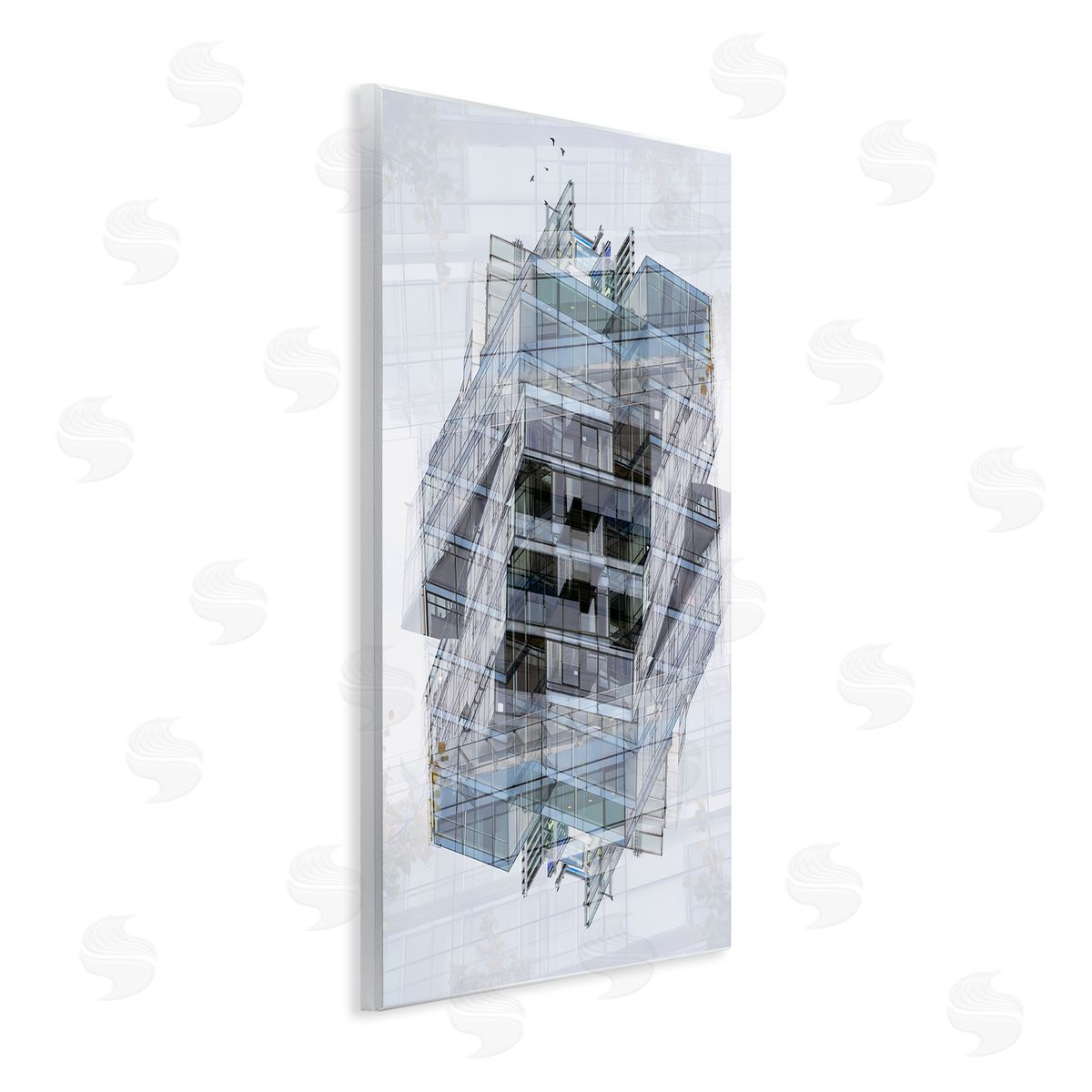 Robin Vandenabeele Overlapping Building Layers Canvas Wall Art Print