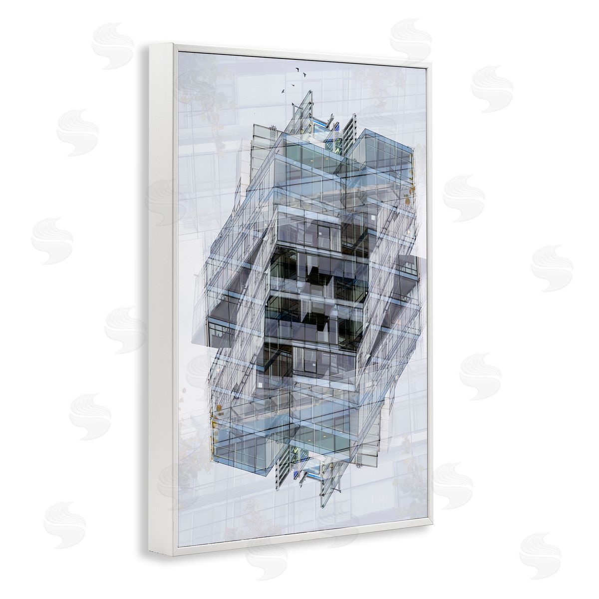 Robin Vandenabeele Overlapping Building Layers Canvas Wall Art Print