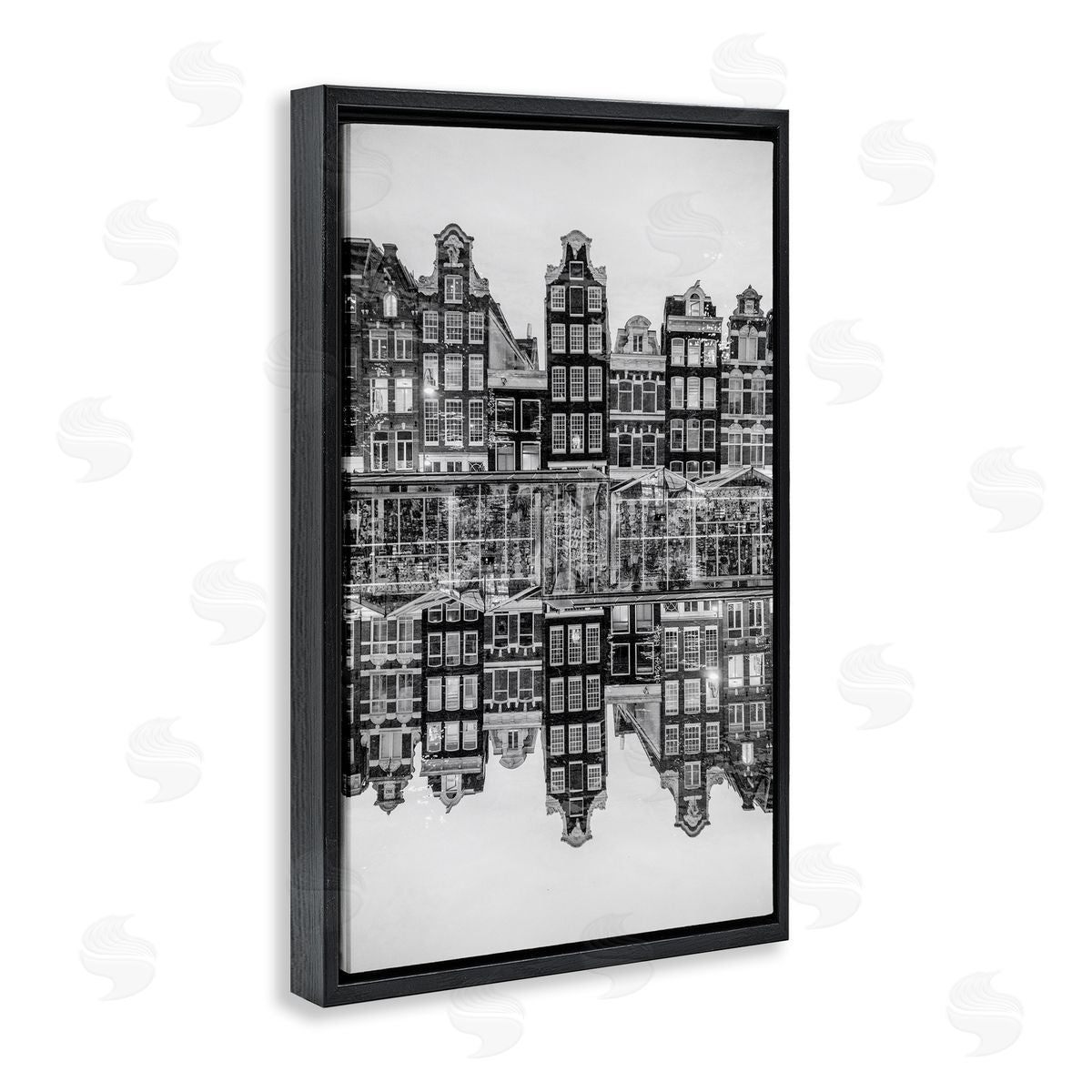 Robin Vandenabeele Symmetrical Building Reflections Canvas Wall Art Print