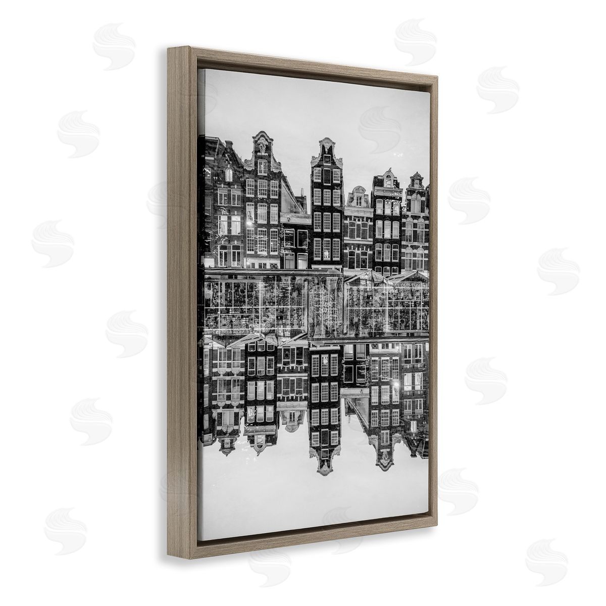 Robin Vandenabeele Symmetrical Building Reflections Canvas Wall Art Print