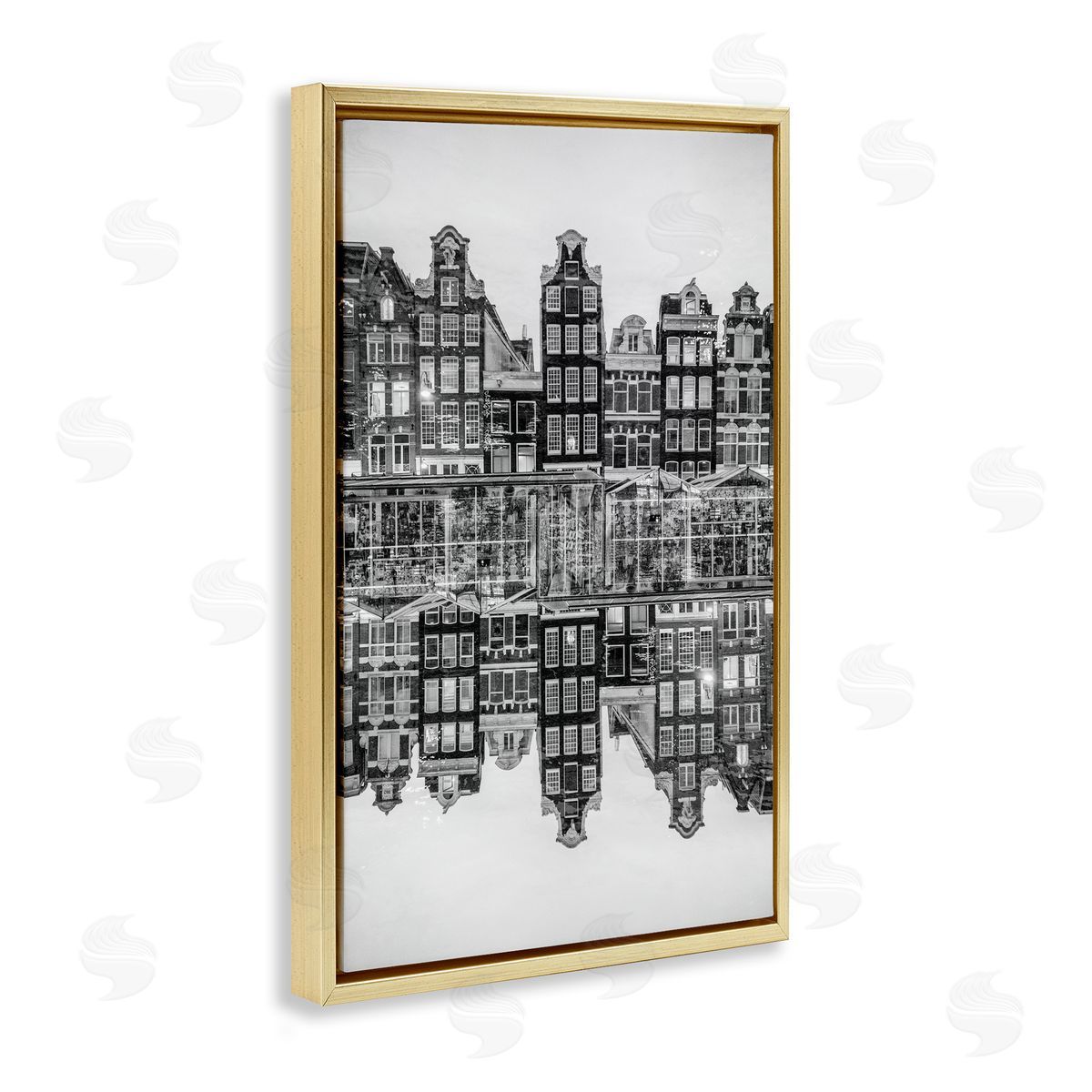 Robin Vandenabeele Symmetrical Building Reflections Canvas Wall Art Print