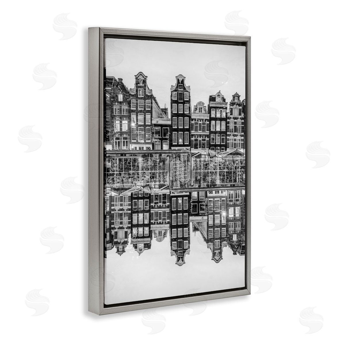 Robin Vandenabeele Symmetrical Building Reflections Canvas Wall Art Print