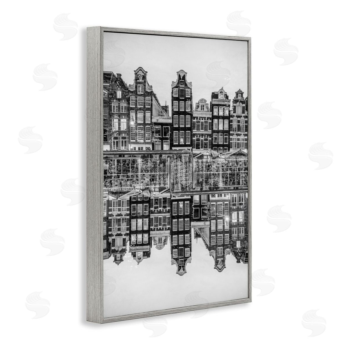Robin Vandenabeele Symmetrical Building Reflections Canvas Wall Art Print