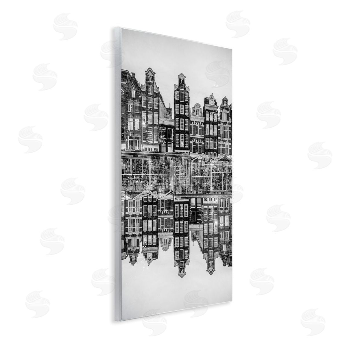 Robin Vandenabeele Symmetrical Building Reflections Canvas Wall Art Print