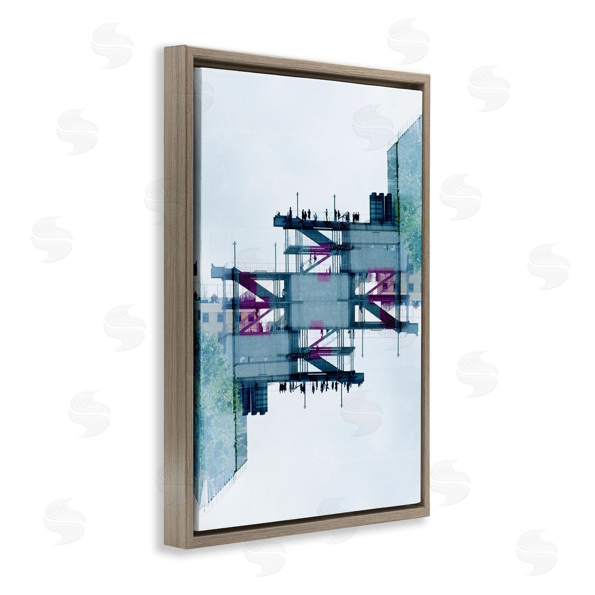 Robin Vandenabeele Symmetrical Industrial Structure Canvas Wall Art Print