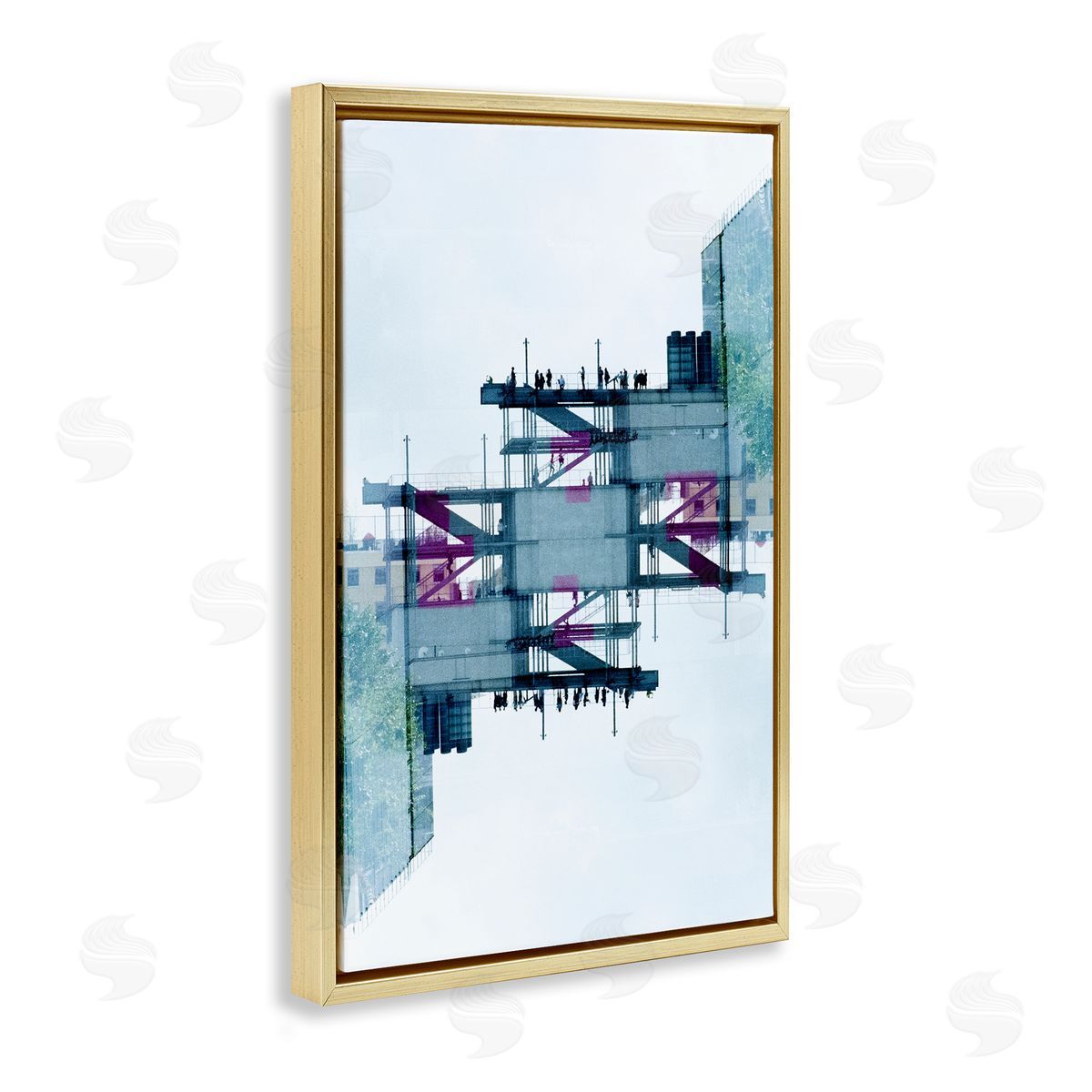 Robin Vandenabeele Symmetrical Industrial Structure Canvas Wall Art Print