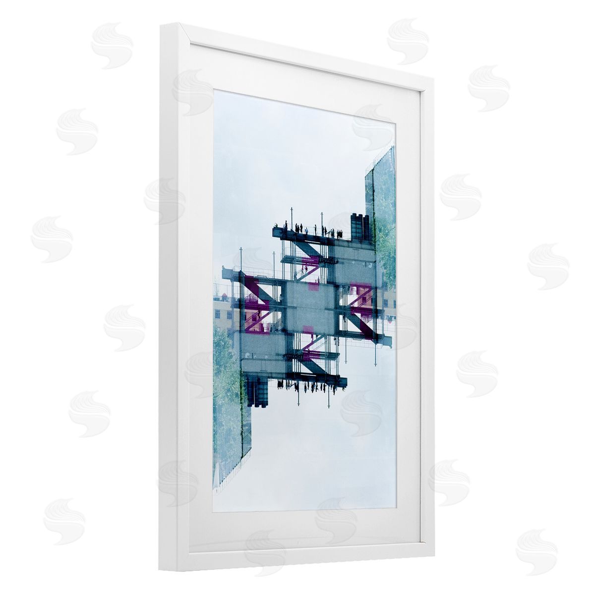 Robin Vandenabeele Symmetrical Industrial Structure Canvas Wall Art Print