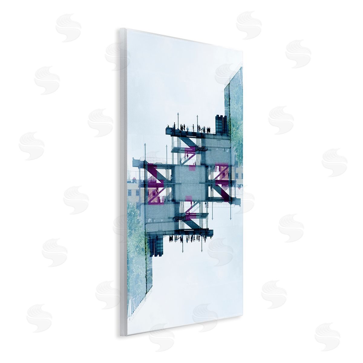 Robin Vandenabeele Symmetrical Industrial Structure Canvas Wall Art Print