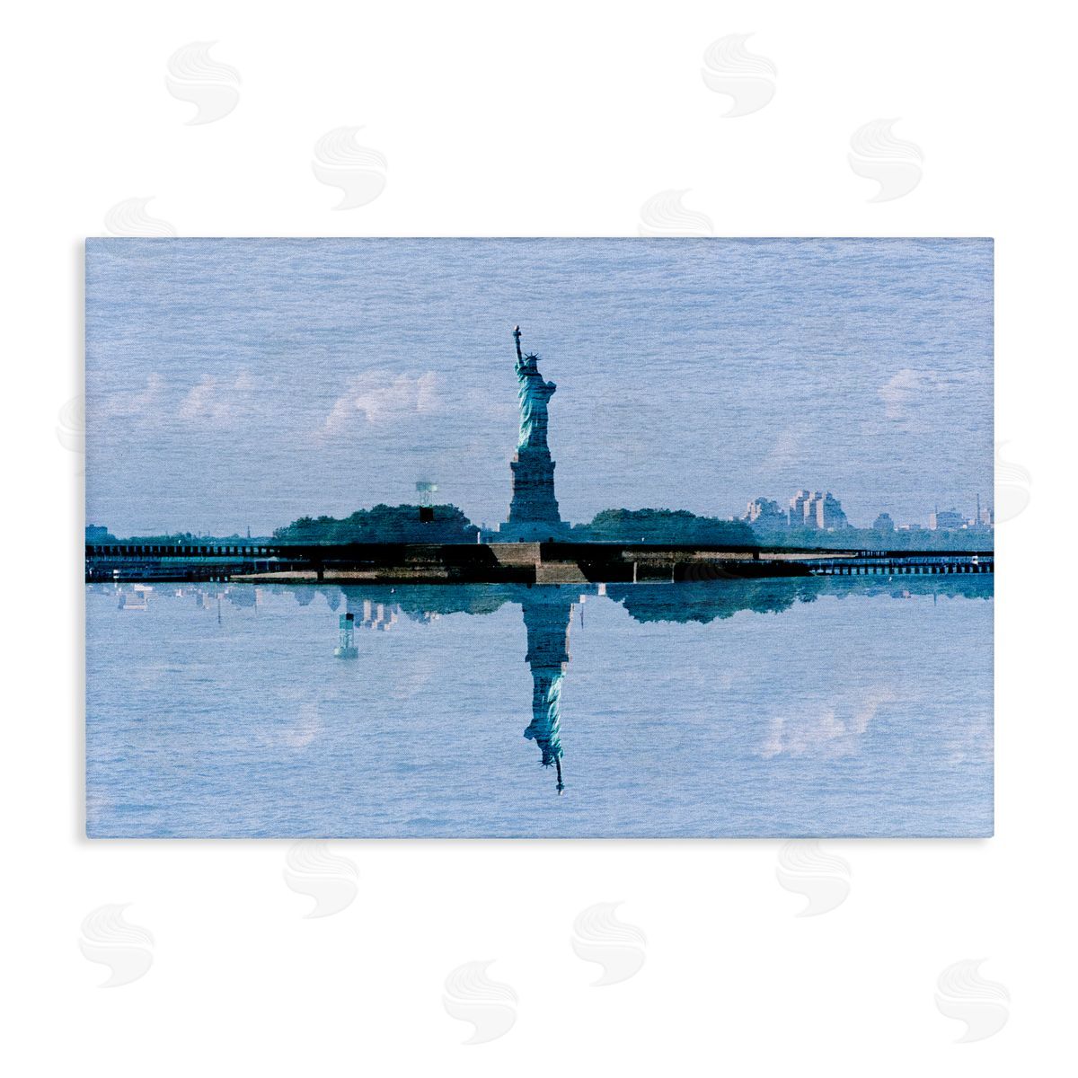 Robin Vandenabeele Symmetrical Liberty Reflection Canvas Wall Art Print