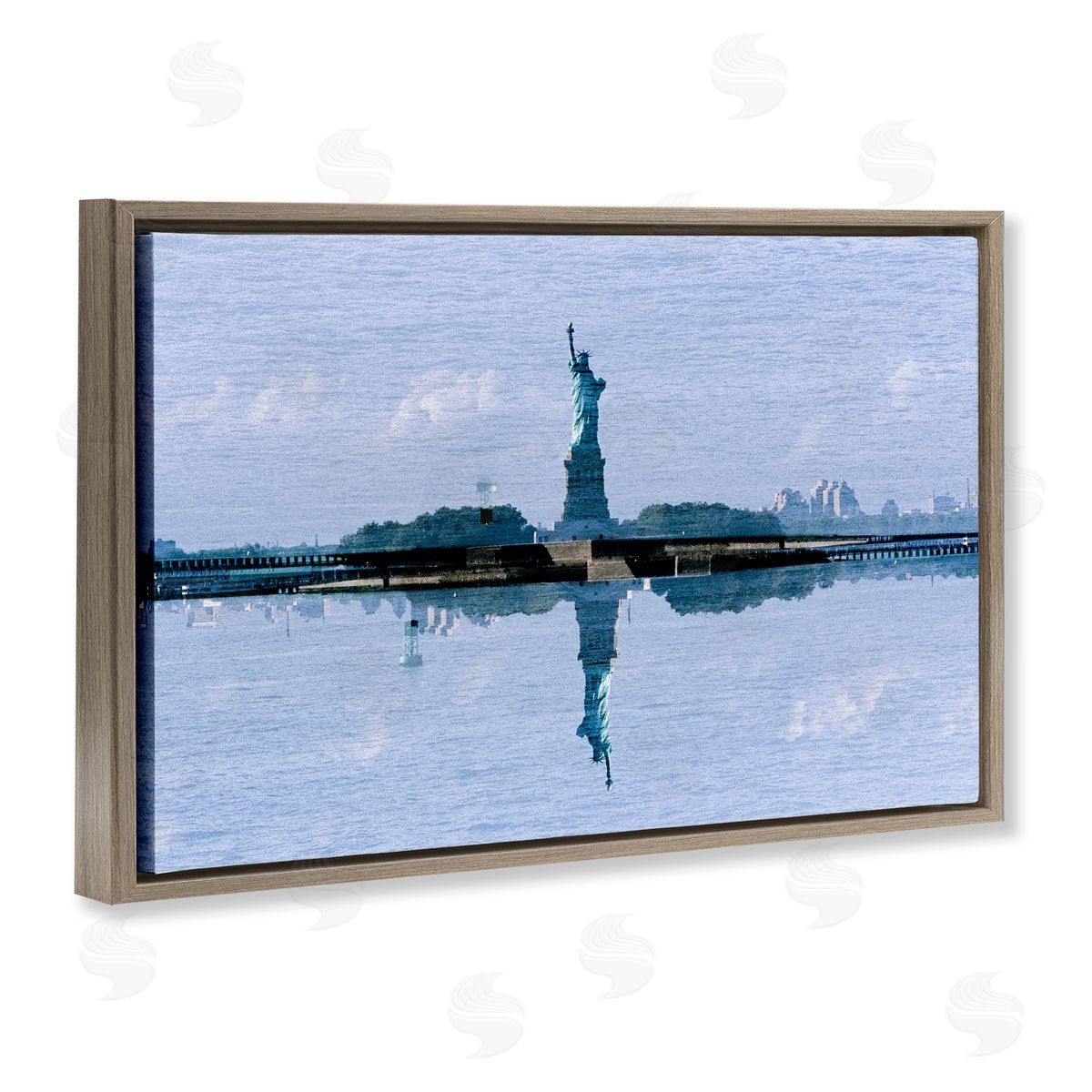 Robin Vandenabeele Symmetrical Liberty Reflection Canvas Wall Art Print