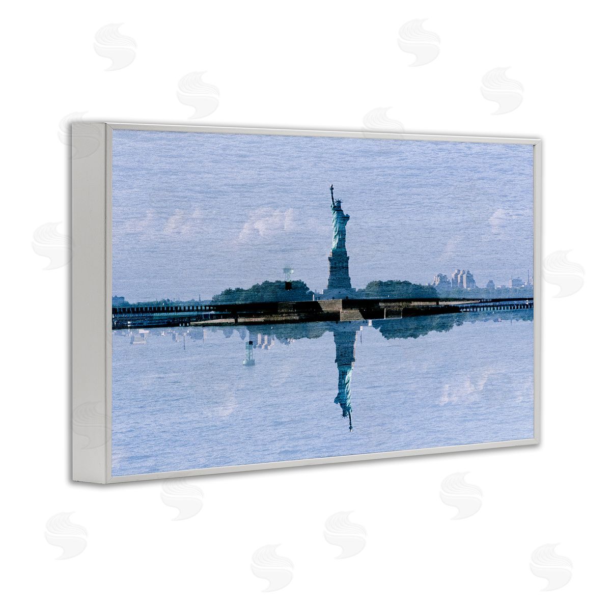 Robin Vandenabeele Symmetrical Liberty Reflection Canvas Wall Art Print
