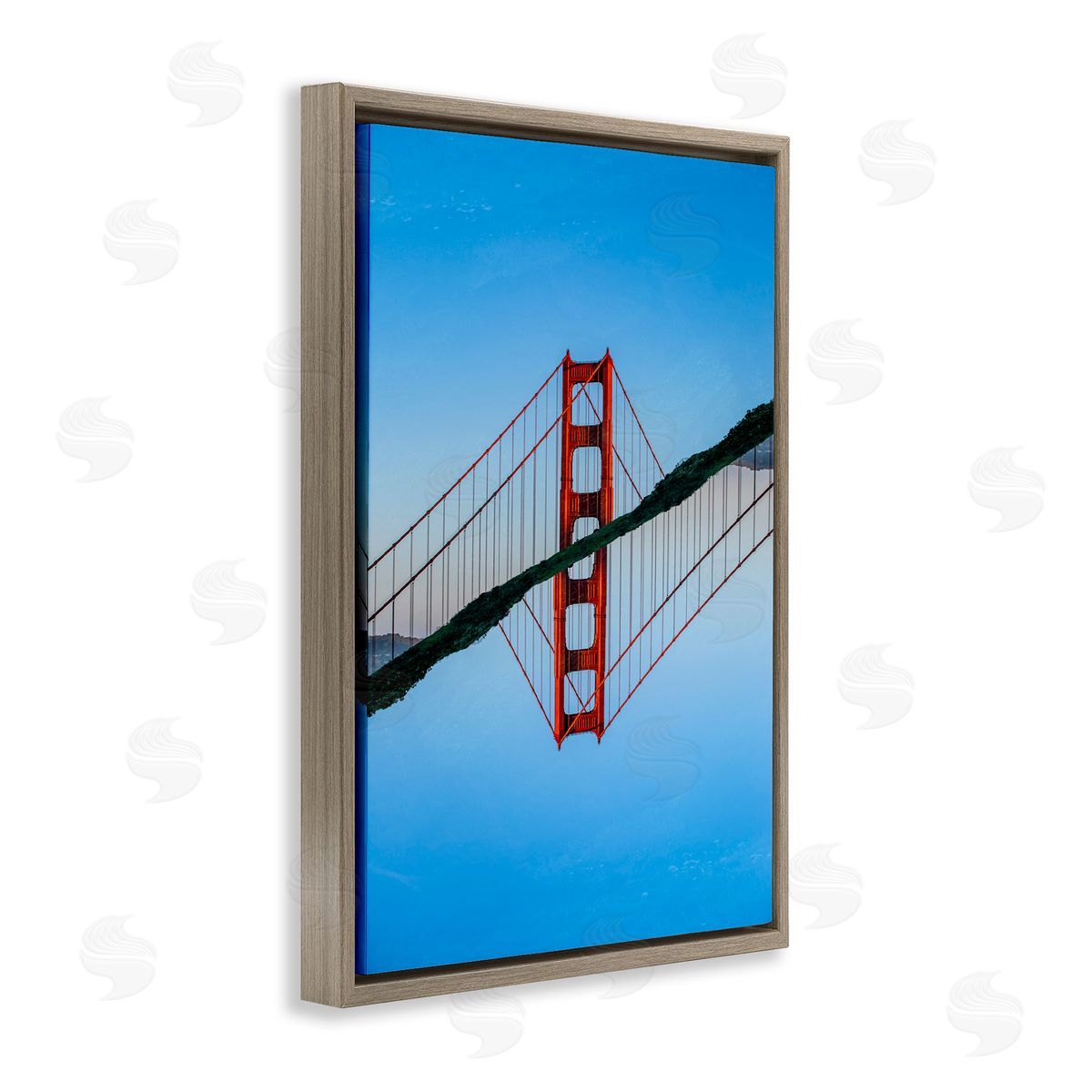 Robin Vandenabeele Iconic Bridge Symmetry Canvas Wall Art Print