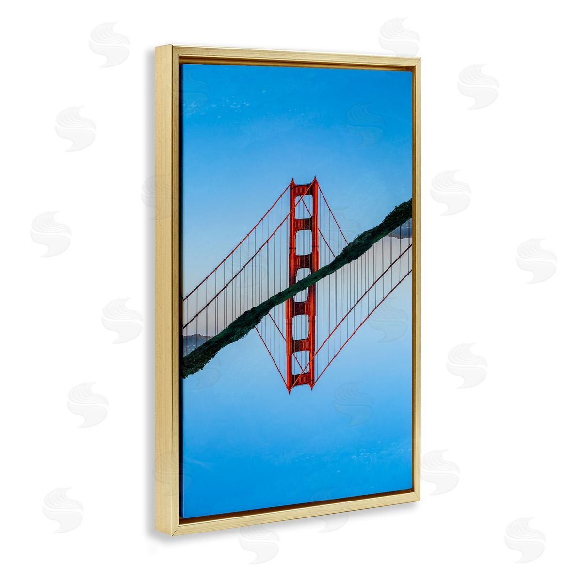 Robin Vandenabeele Iconic Bridge Symmetry Canvas Wall Art Print