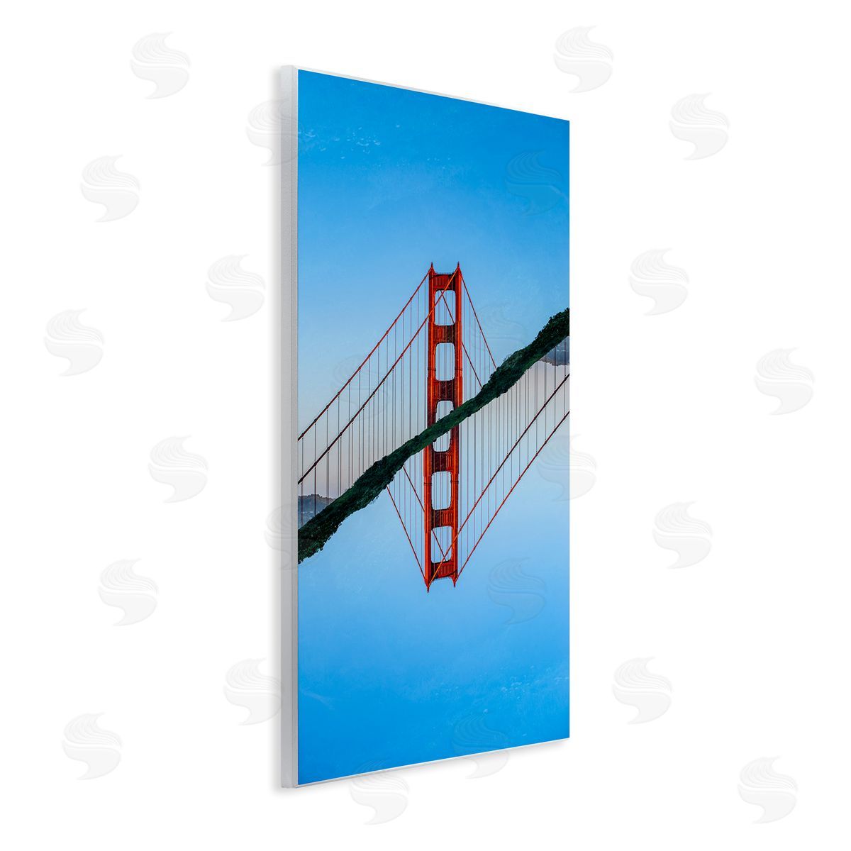 Robin Vandenabeele Iconic Bridge Symmetry Canvas Wall Art Print