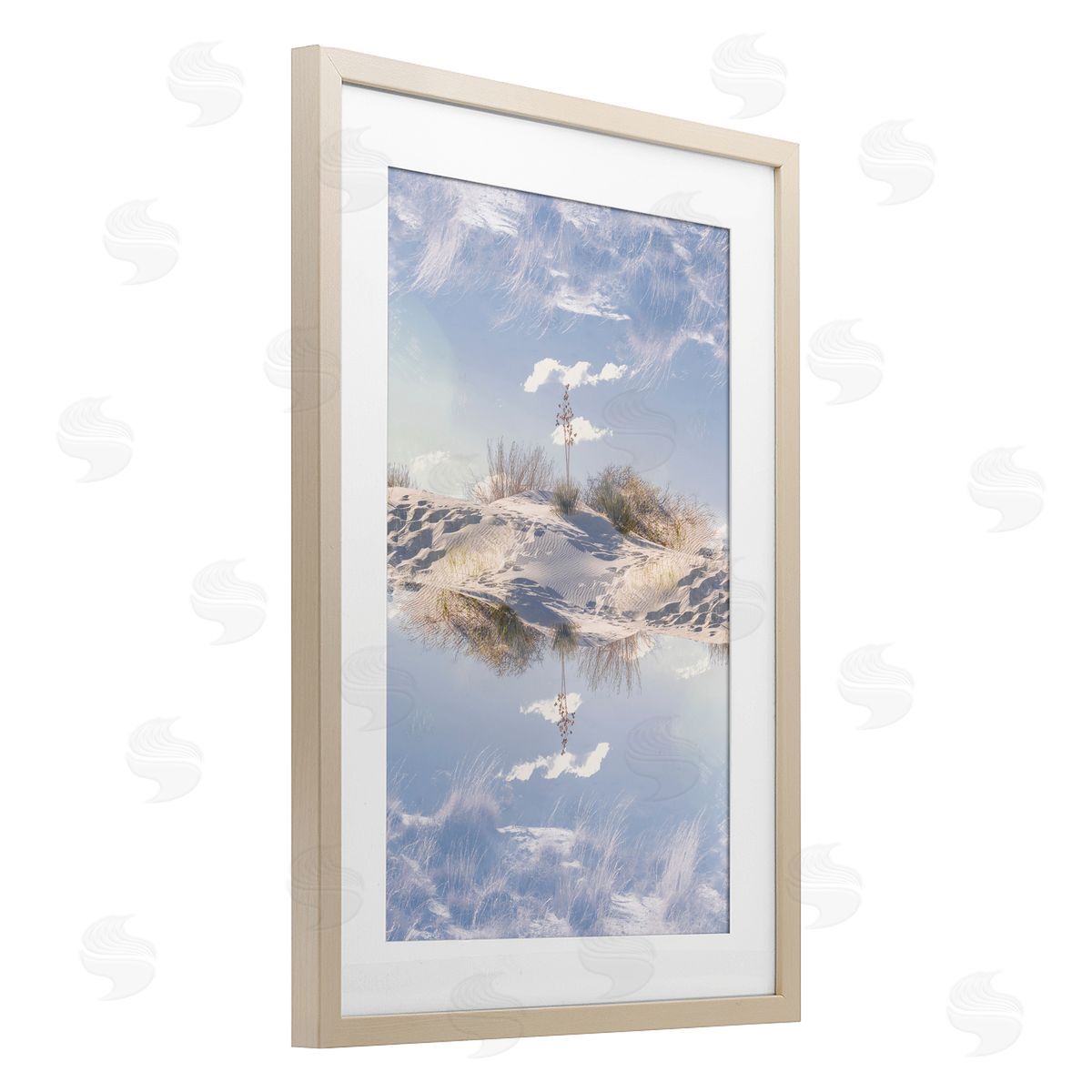 Robin Vandenabeele Sprouting From Beach Dune Reflection Canvas Wall Art Print