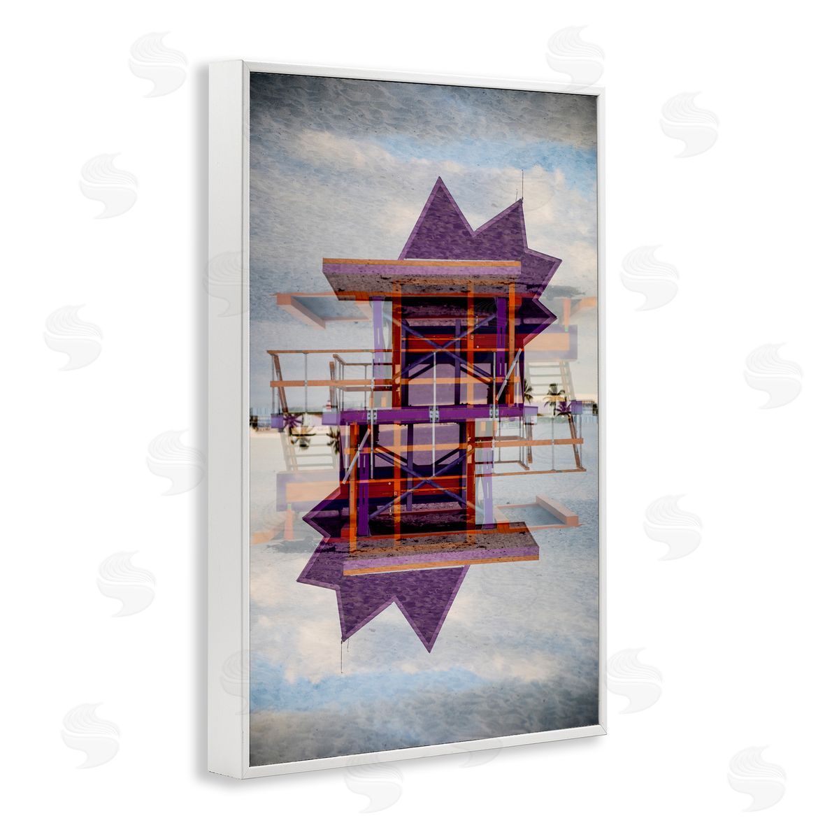 Robin Vandenabeele Miami Beach Guard Reflection Canvas Wall Art Print