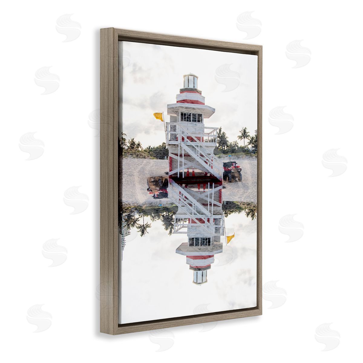 Robin Vandenabeele Miami Beachguard Reflection Canvas Wall Art Print