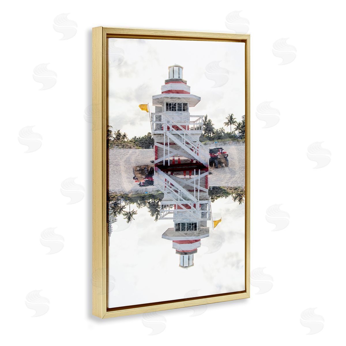 Robin Vandenabeele Miami Beachguard Reflection Canvas Wall Art Print