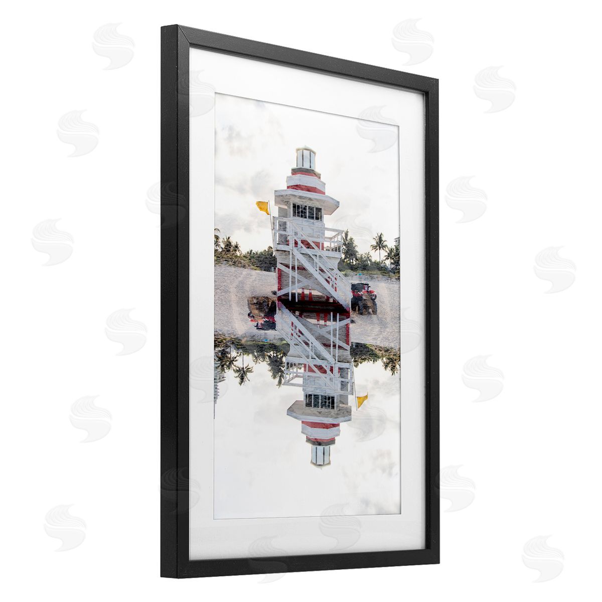 Robin Vandenabeele Miami Beachguard Reflection Canvas Wall Art Print