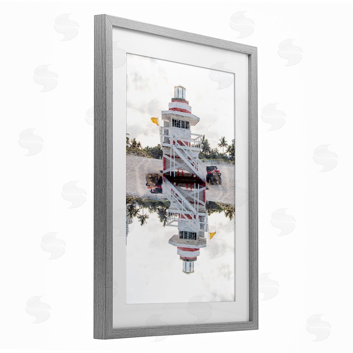 Robin Vandenabeele Miami Beachguard Reflection Canvas Wall Art Print