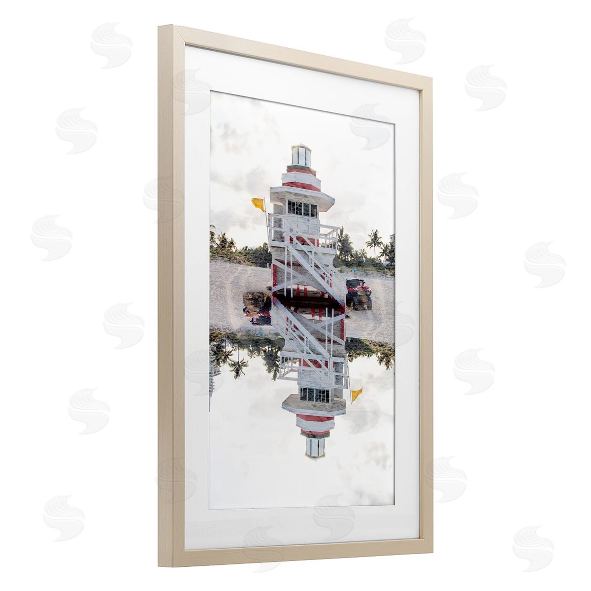 Robin Vandenabeele Miami Beachguard Reflection Canvas Wall Art Print