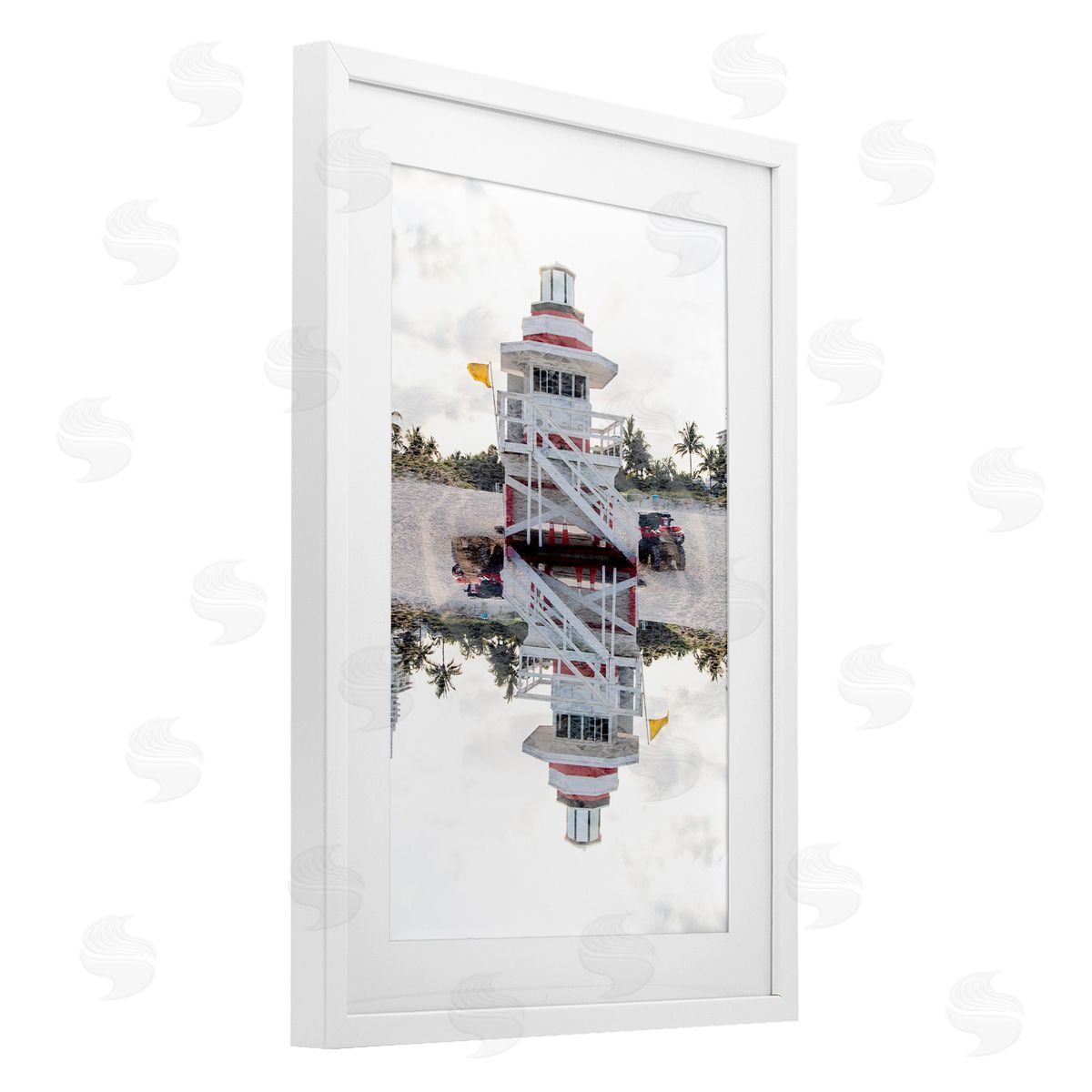 Robin Vandenabeele Miami Beachguard Reflection Canvas Wall Art Print