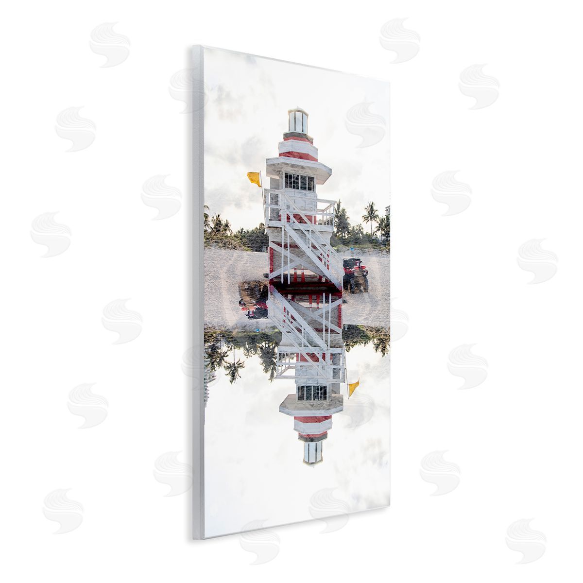 Robin Vandenabeele Miami Beachguard Reflection Canvas Wall Art Print