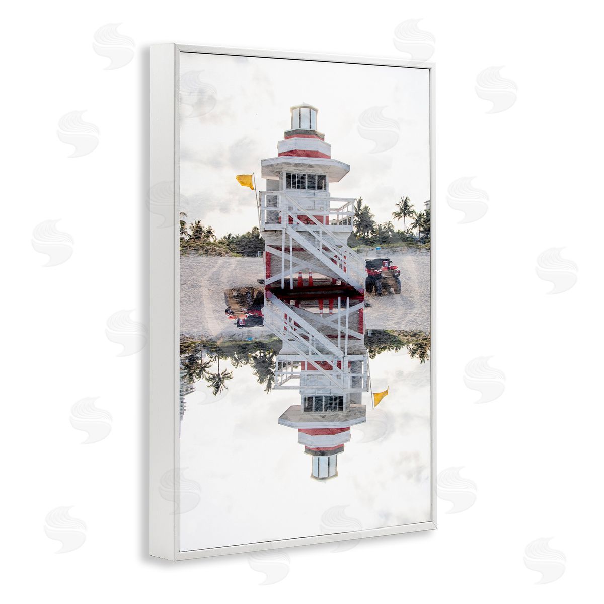 Robin Vandenabeele Miami Beachguard Reflection Canvas Wall Art Print