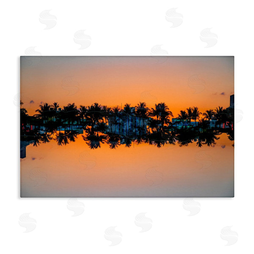 Robin Vandenabeele | Reflecting Sunset Palms