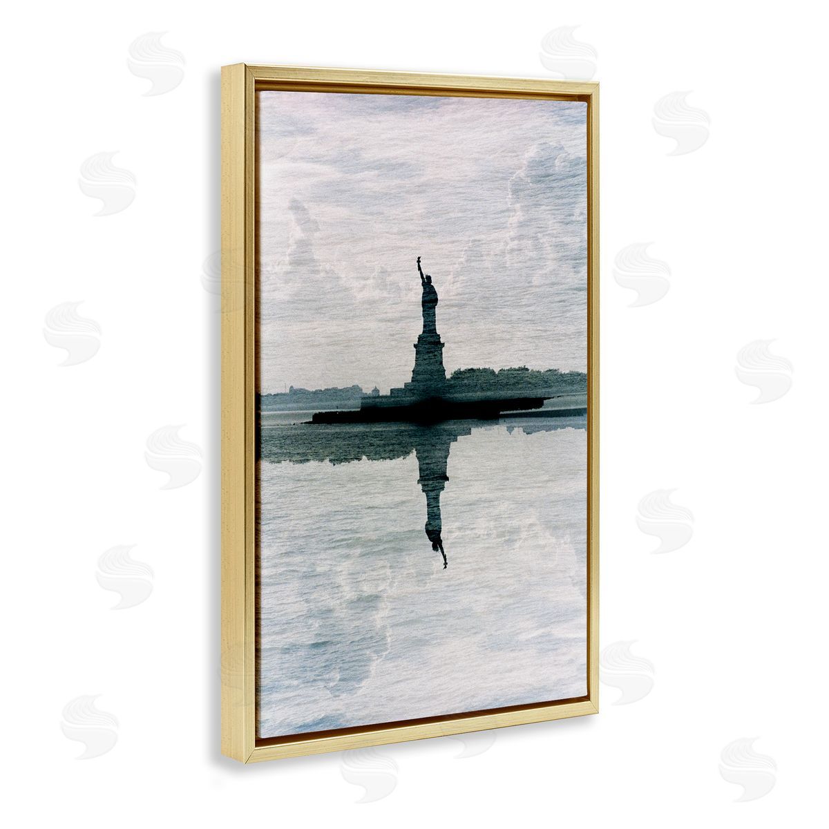 Robin Vandenabeele Statue Of Liberty Reflection Canvas Wall Art Print