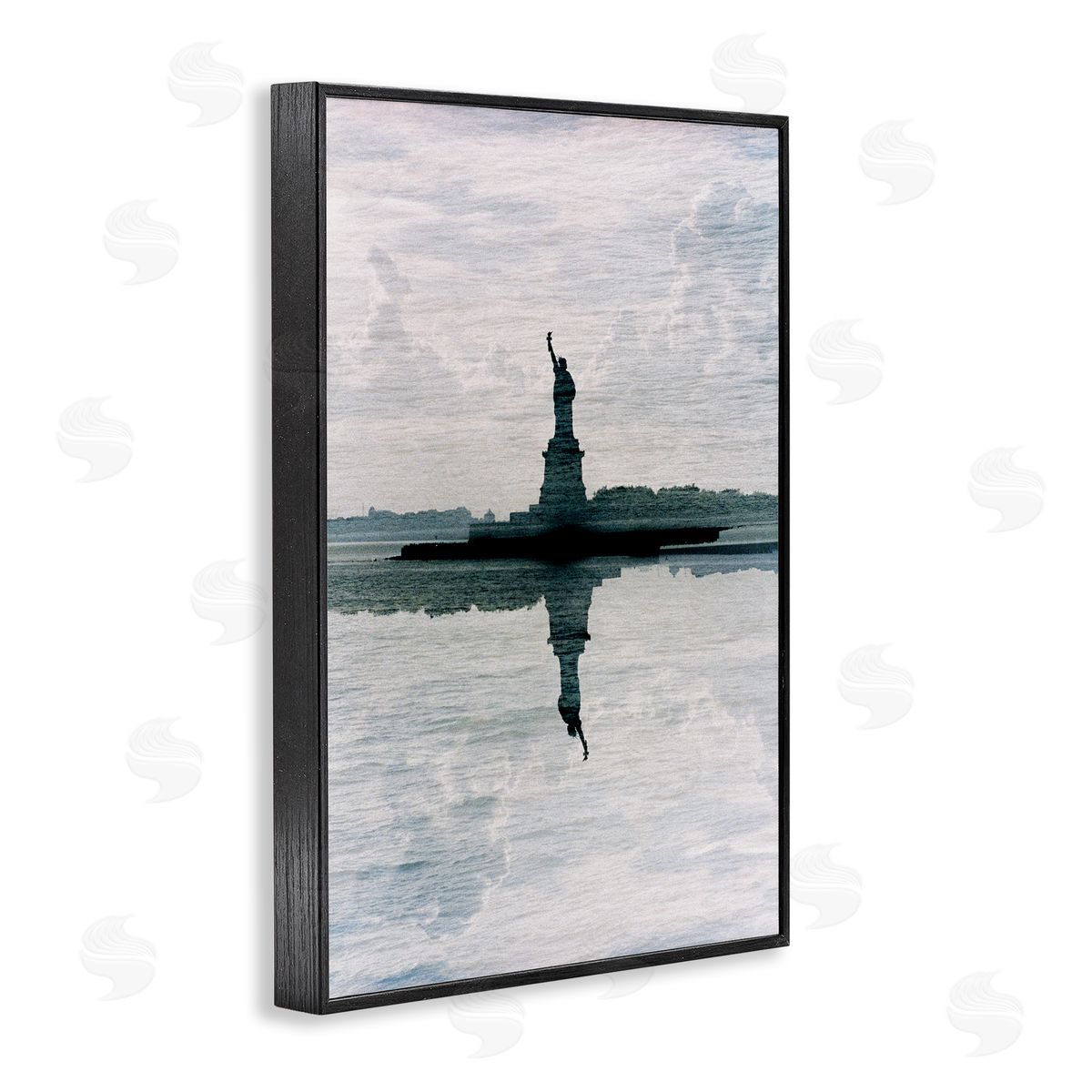 Robin Vandenabeele Statue Of Liberty Reflection Canvas Wall Art Print