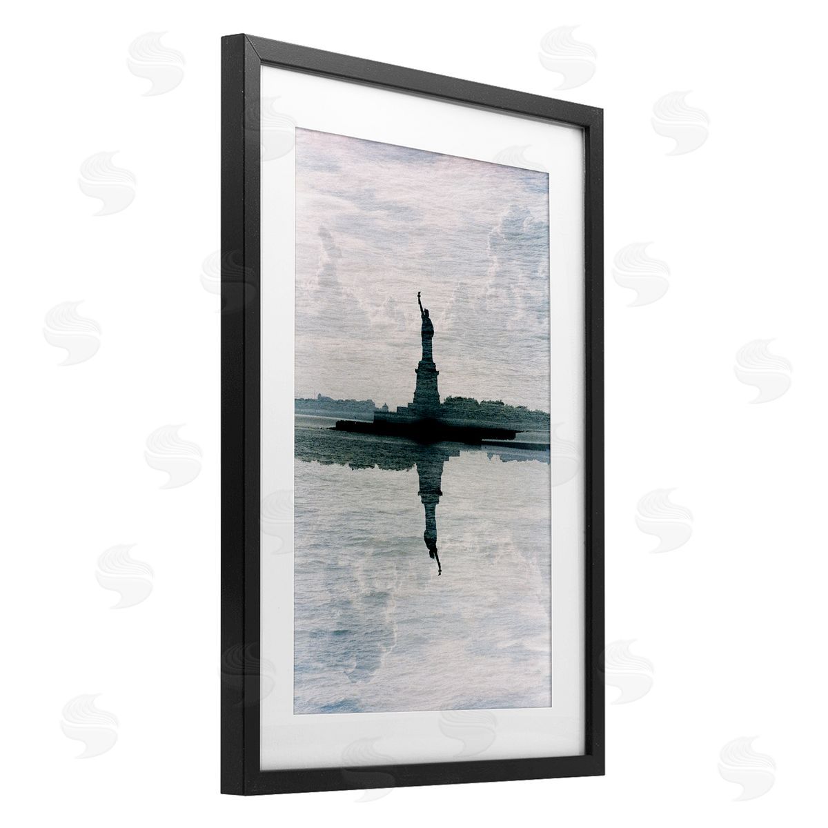 Robin Vandenabeele Statue Of Liberty Reflection Canvas Wall Art Print