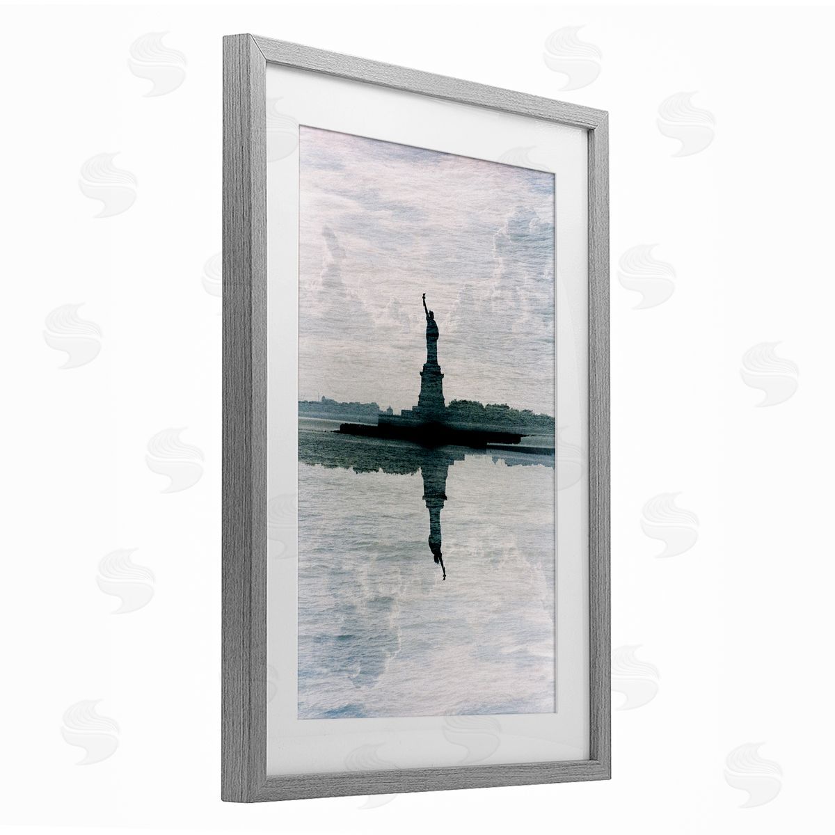 Robin Vandenabeele Statue Of Liberty Reflection Canvas Wall Art Print
