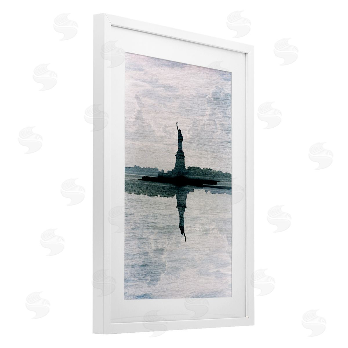 Robin Vandenabeele Statue Of Liberty Reflection Canvas Wall Art Print