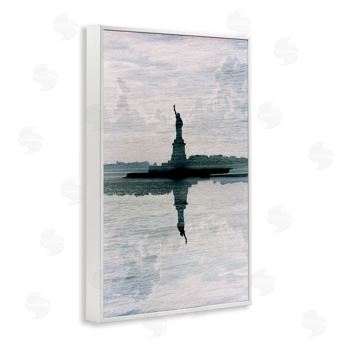 Robin Vandenabeele Statue Of Liberty Reflection Canvas Wall Art Print