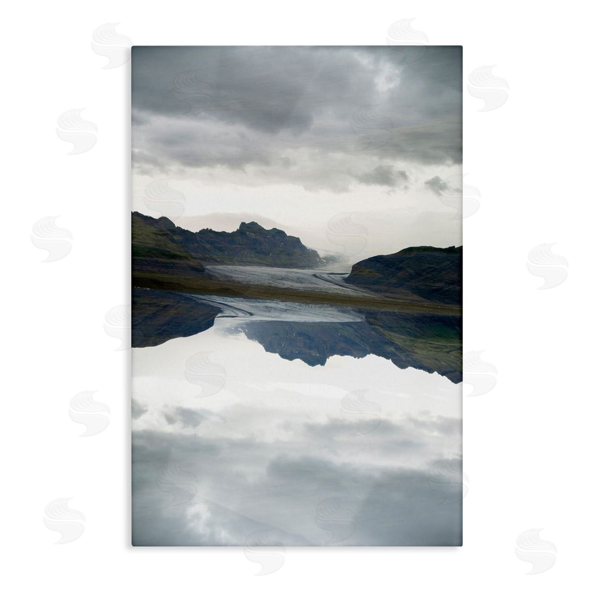 Robin Vandenabeele Ice Roadtrip Reflection Canvas Wall Art Print