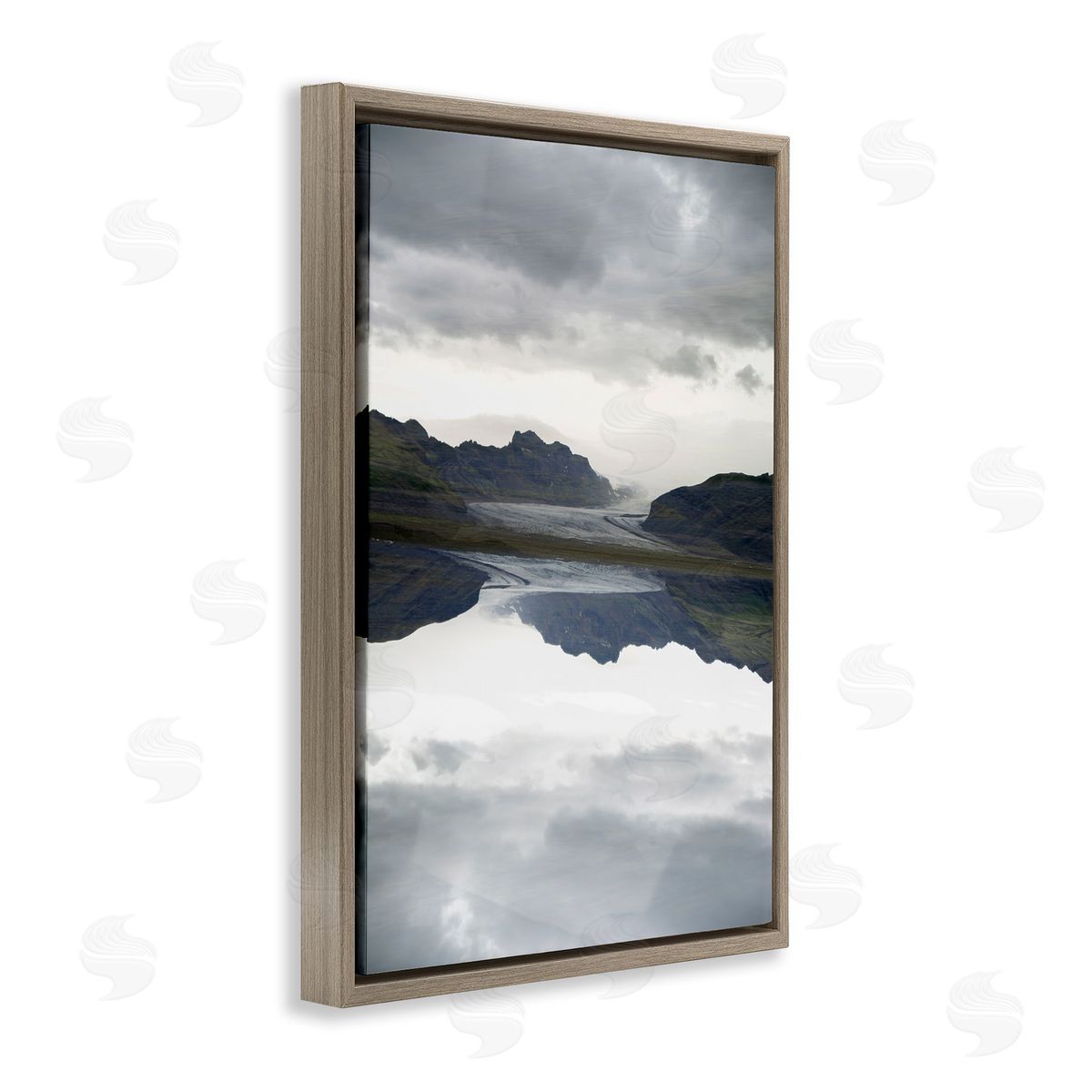 Robin Vandenabeele Ice Roadtrip Reflection Canvas Wall Art Print