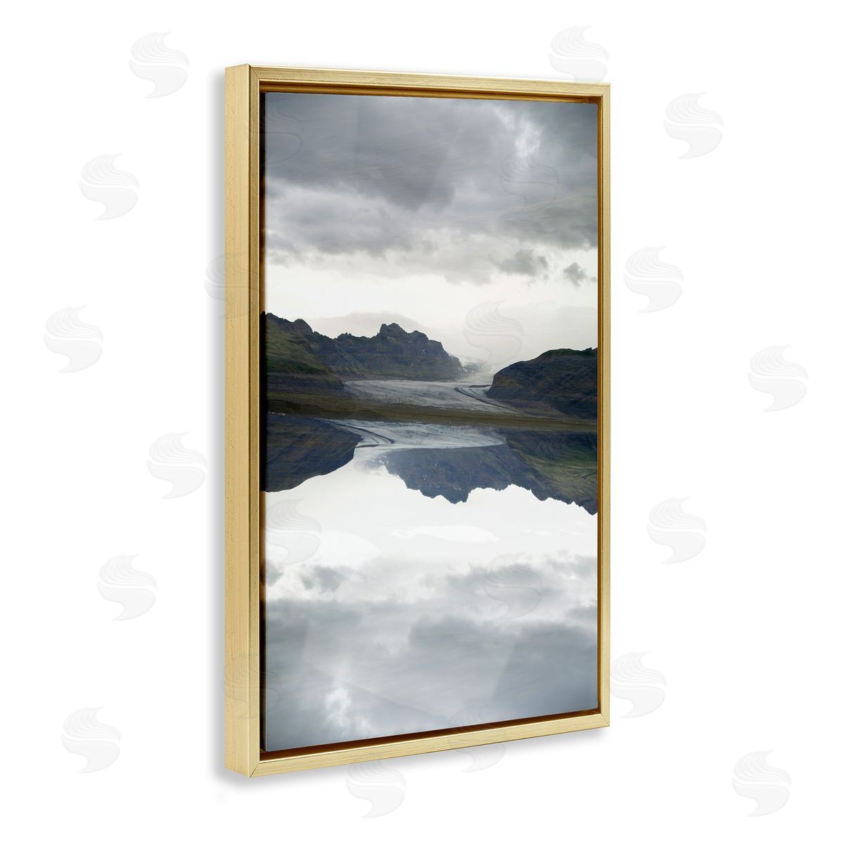 Robin Vandenabeele Ice Roadtrip Reflection Canvas Wall Art Print