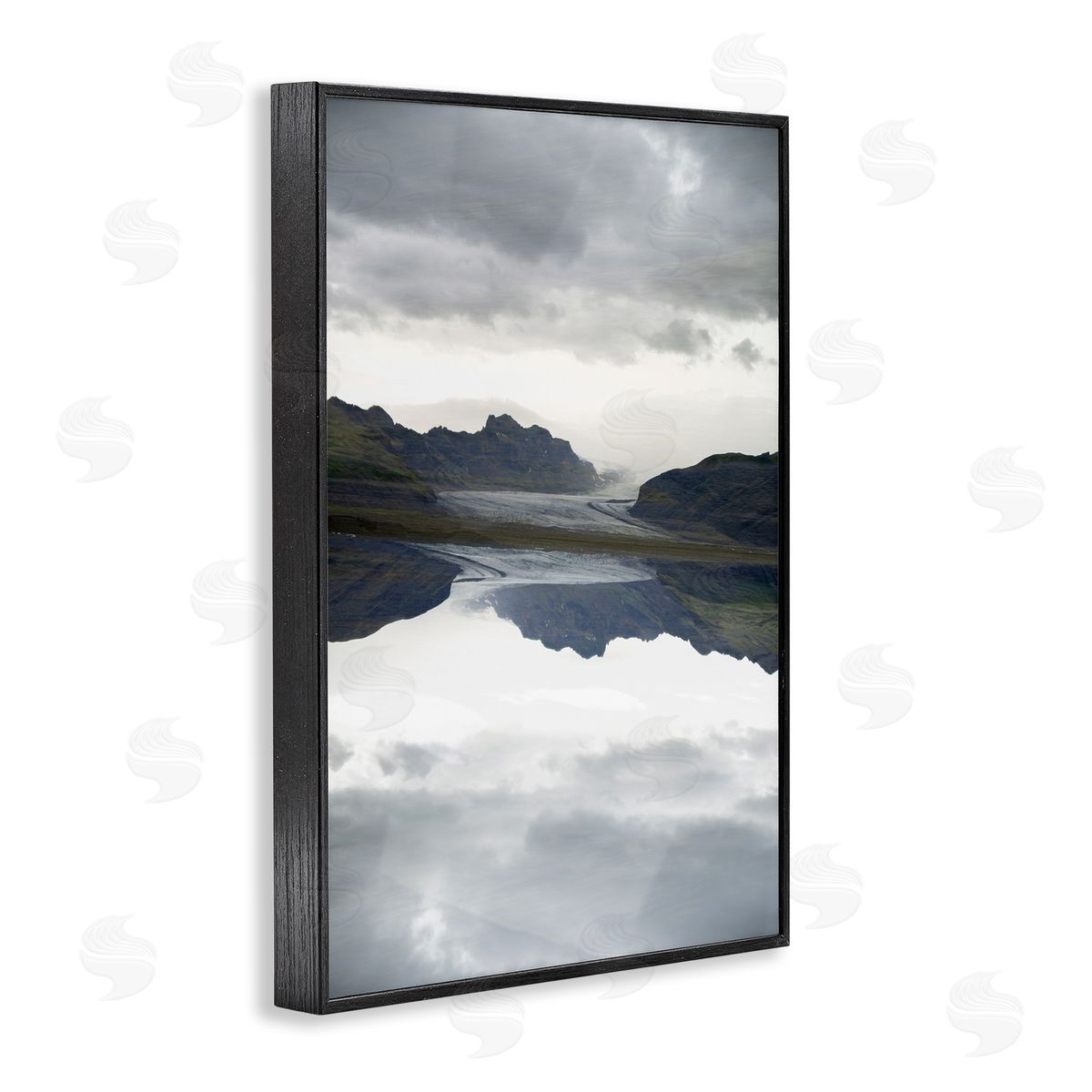 Robin Vandenabeele Ice Roadtrip Reflection Canvas Wall Art Print