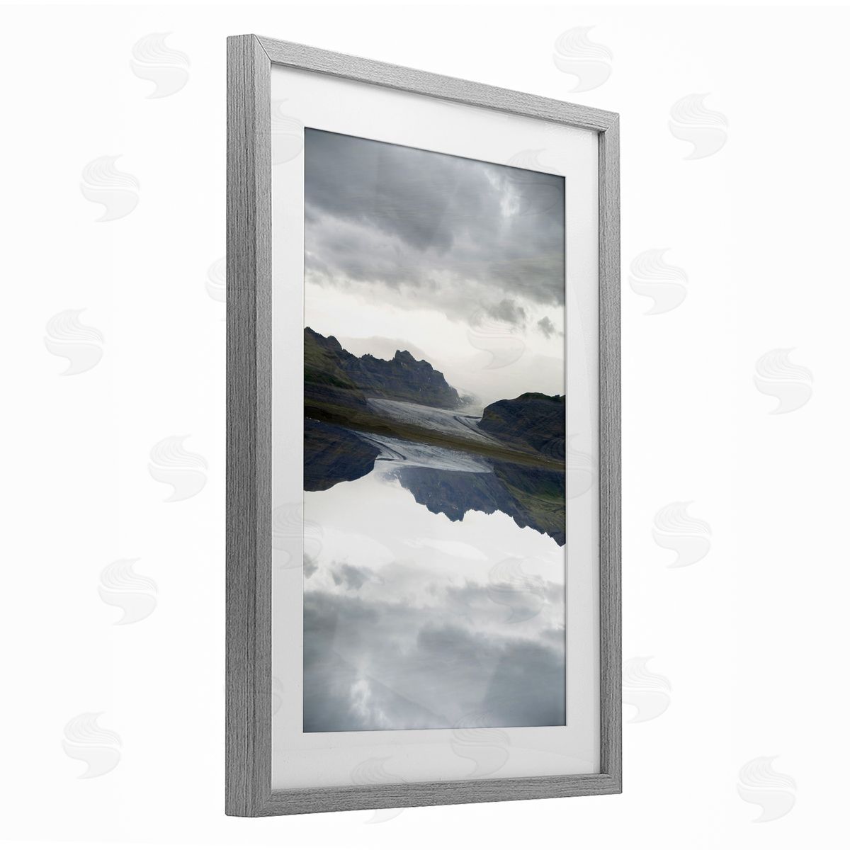 Robin Vandenabeele Ice Roadtrip Reflection Canvas Wall Art Print