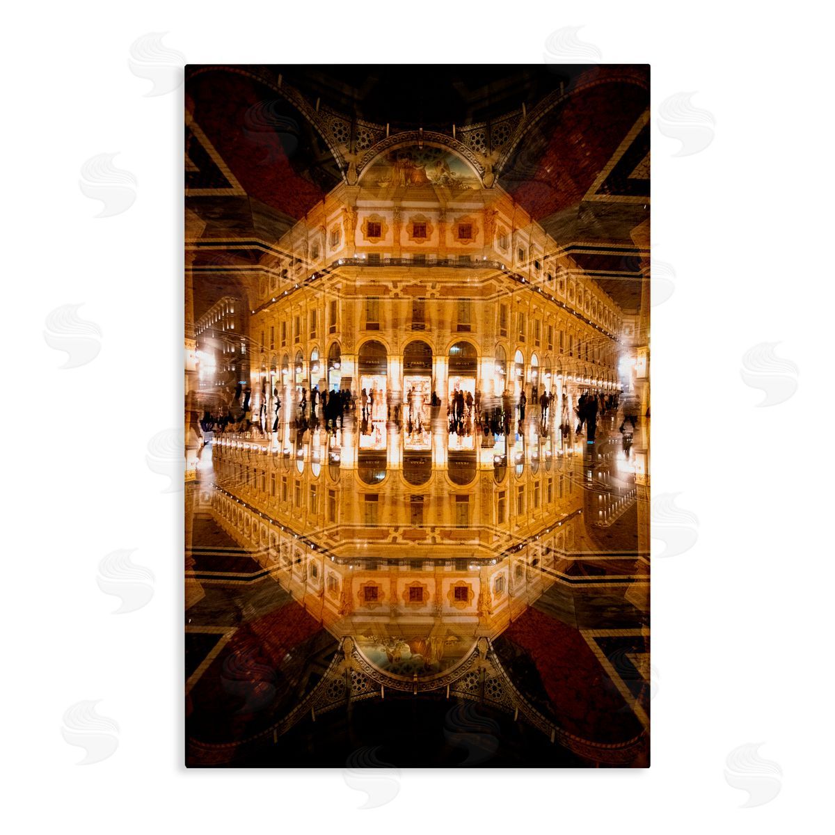 Robin Vandenabeele Illuminated Lobby Mirage Canvas Wall Art Print