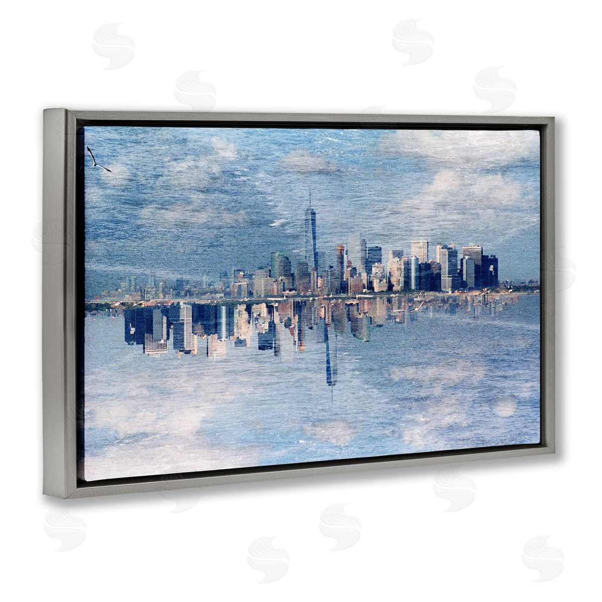 Robin Vandenabeele City Skyline Reflection Canvas Wall Art Print