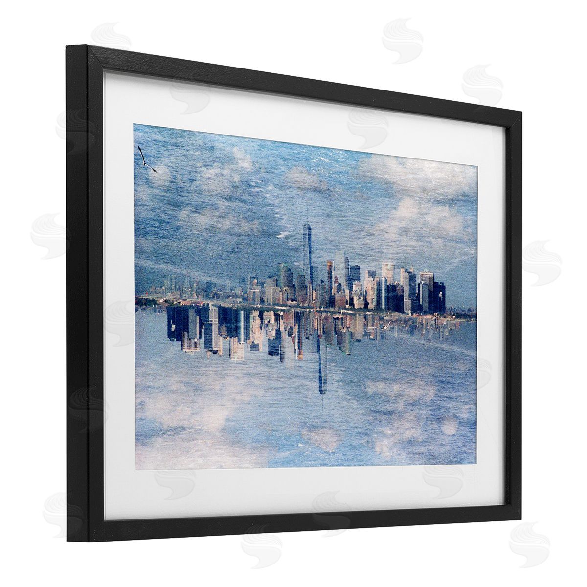 Robin Vandenabeele City Skyline Reflection Canvas Wall Art Print