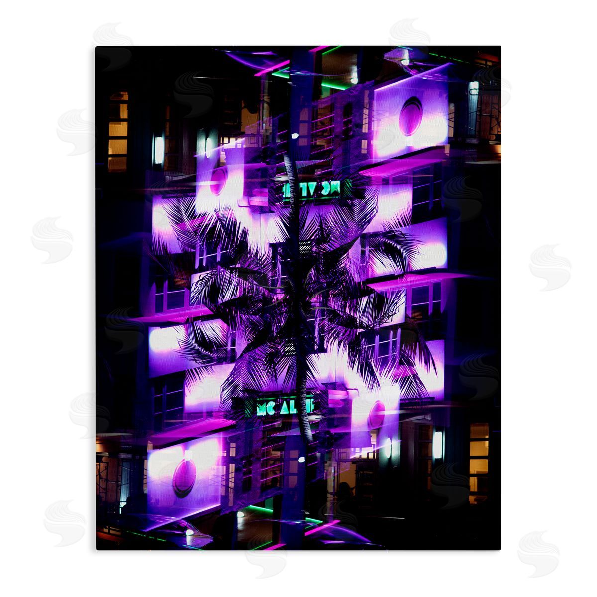 Robin Vandenabeele Tropical Ocean Drive Surreal Canvas Wall Art Print