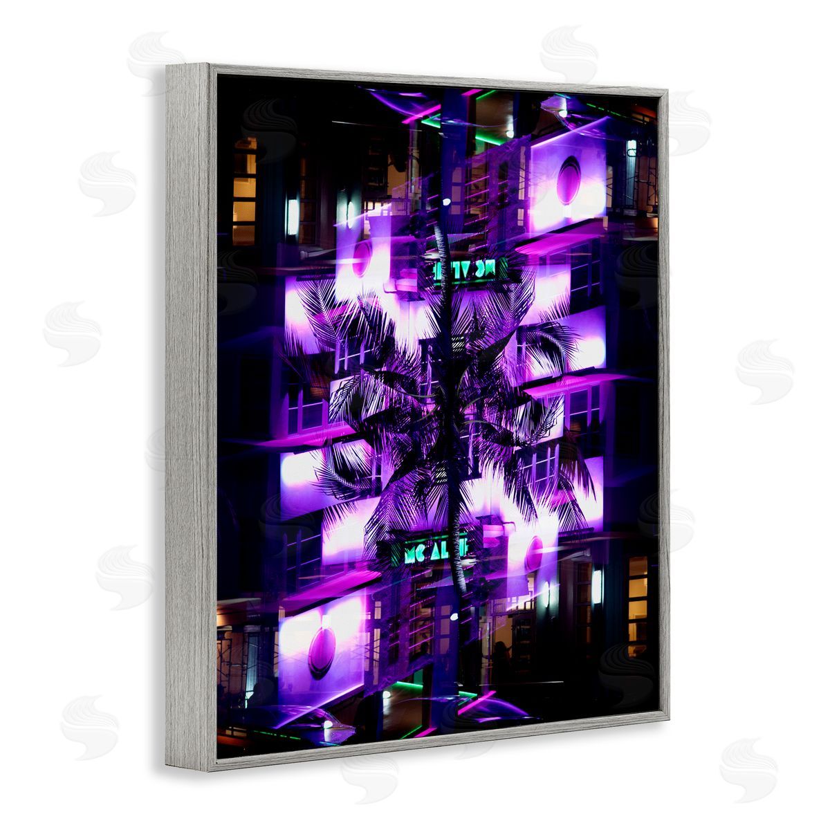 Robin Vandenabeele Tropical Ocean Drive Surreal Canvas Wall Art Print
