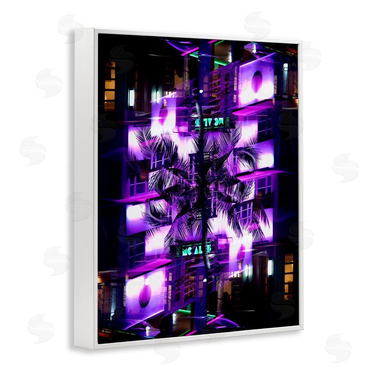 Robin Vandenabeele Tropical Ocean Drive Surreal Canvas Wall Art Print