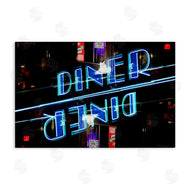 Robin Vandenabeele | Neon Diner Sign Reflection