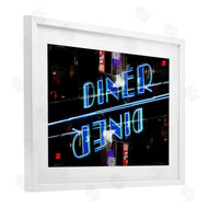 Robin Vandenabeele | Neon Diner Sign Reflection