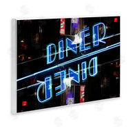 Robin Vandenabeele | Neon Diner Sign Reflection